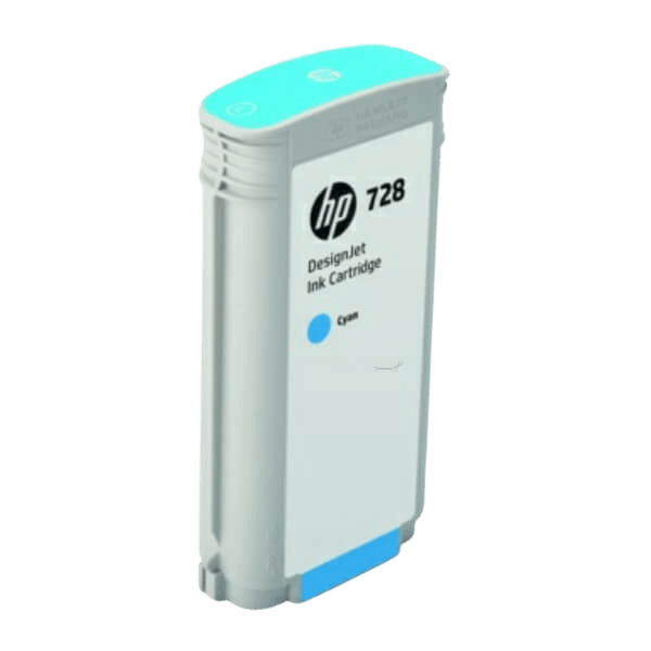 HP Original 728 F9J67A XL cyan blækpatron | Indhold: 130 ml.