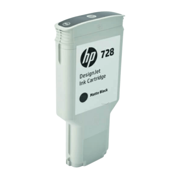 HP Original 728 F9J68A XL mat sort blækpatron | Indhold: 300 ml.