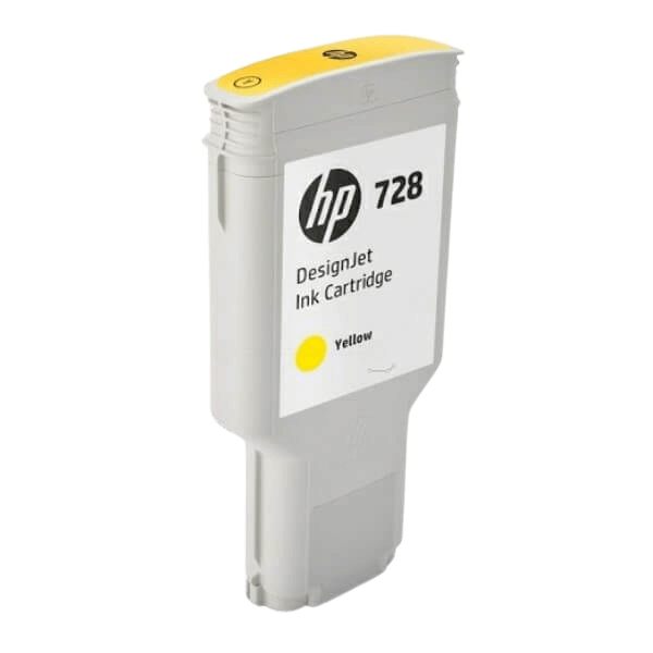 HP Original 728 F9K15A sort / gul blækpatron
