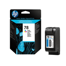 HP Original 78 C6578DE 3 farver i én blækpatron | Indhold: 19 ml.