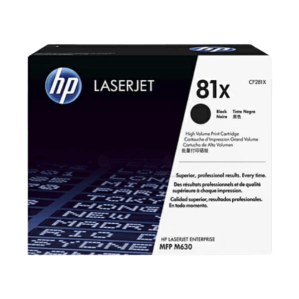 HP Original 81X CF281X XL sort toner | Indhold: 25000 sider
