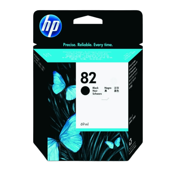 HP Original 82 CH565A sort blækpatron | Indhold: 69 ml.