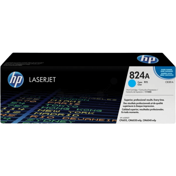 HP Original 824A CB381A cyan toner | Indhold: 21000 sider