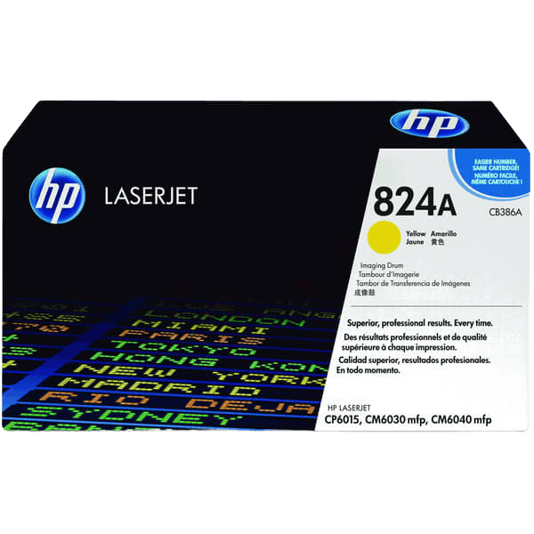HP Original 824A CB386A gul drum | Indhold: 35000 sider