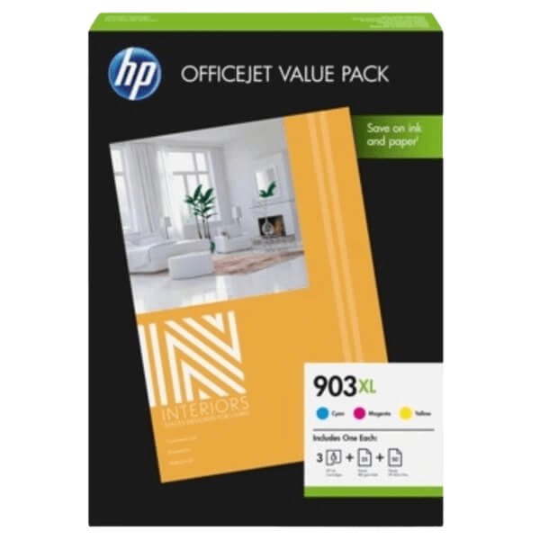 HP Original 903 1CC20AE XL 3 farver i én rabatpakke