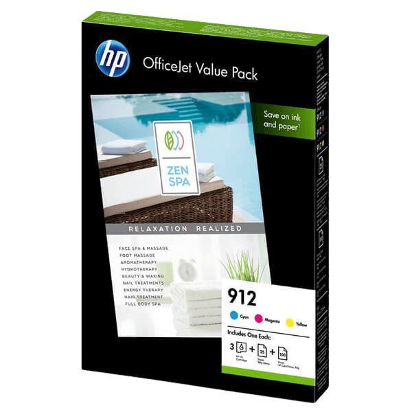 HP Original 912 6JR41AE 3 farver i én rabatpakke