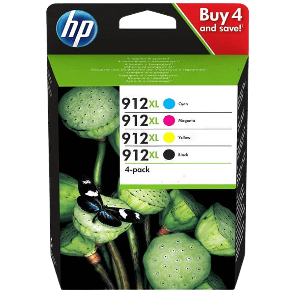 HP Original 912XL 3YP34AE CMYK rabatpakke | Indhold: 3300 sider