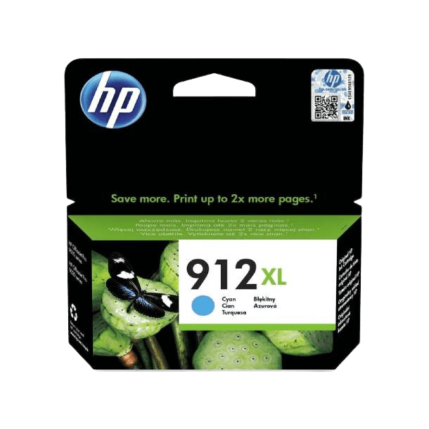 HP Original 912XL 3YL81AE cyan blækpatron | Indhold: 825 sider