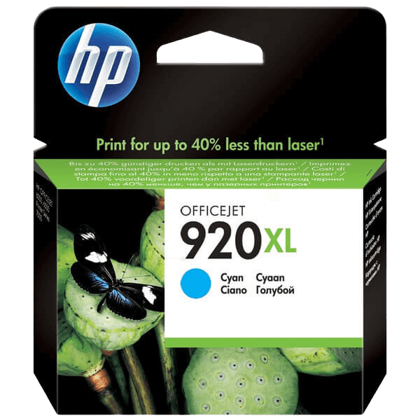 HP Original 920 CD972AE XL cyan blækpatron | Indhold: 700 sider