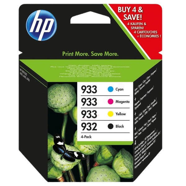 HP Original 932 + 933 6ZC71AE CMYK rabatpakke | Indhold: 1390 sider