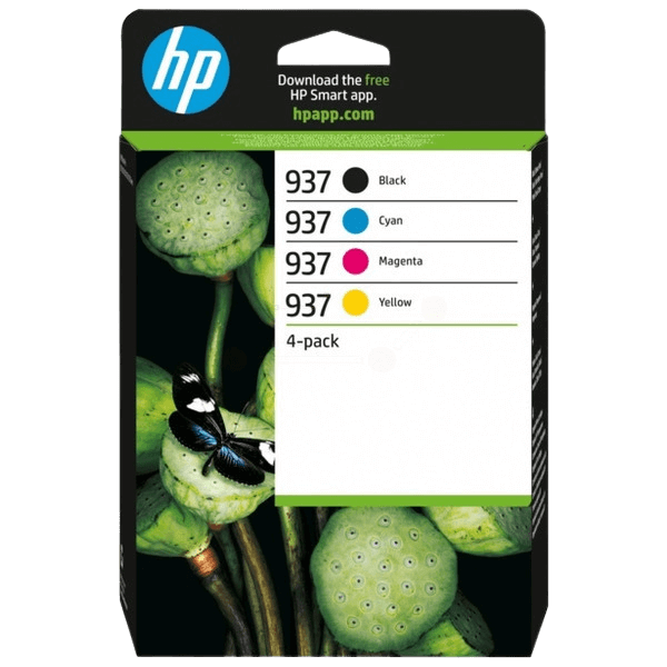 HP Original 937 6C400NE CMYK rabatpakke | Indhold: 1450 + 3x800 sider