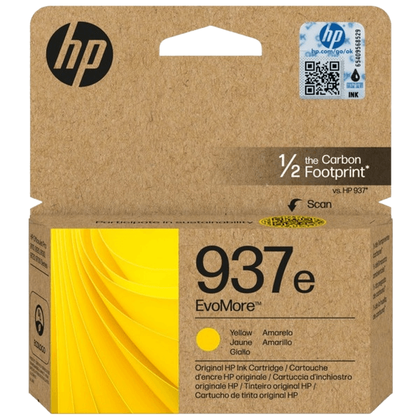 HP Original 937E 4S6W8NE XL gul blækpatron | Indhold: 1650 sider