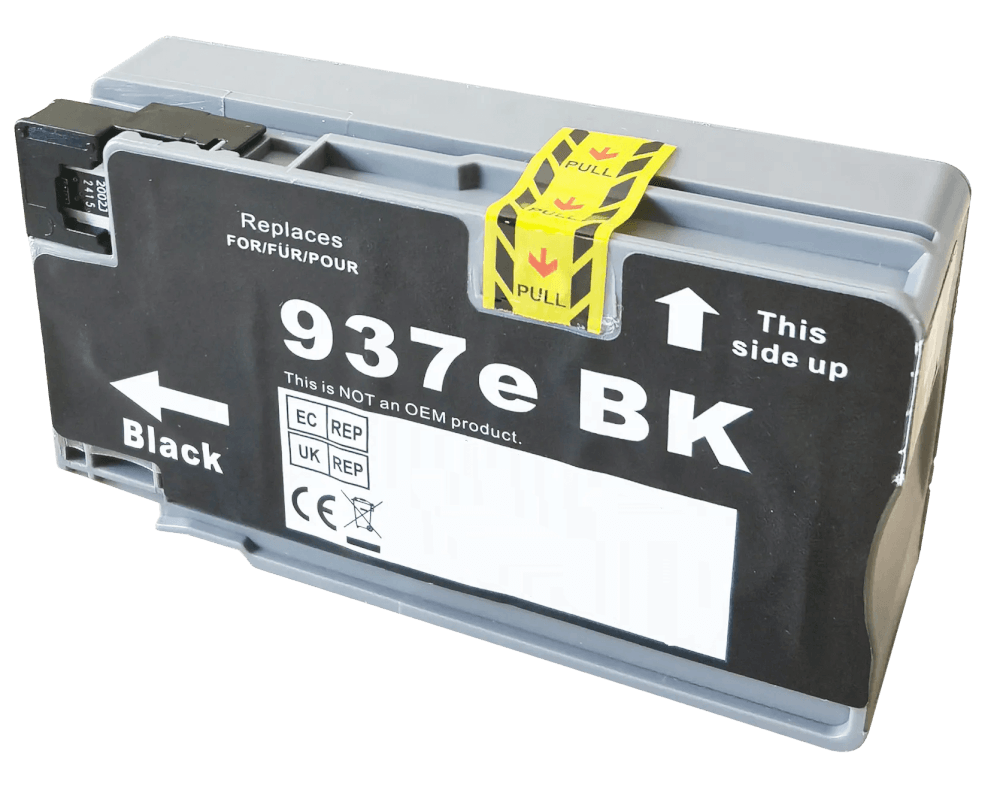 PixoJet HP 937E 4S6W9NE XL sort blækpatron | Indhold: 3100 sider