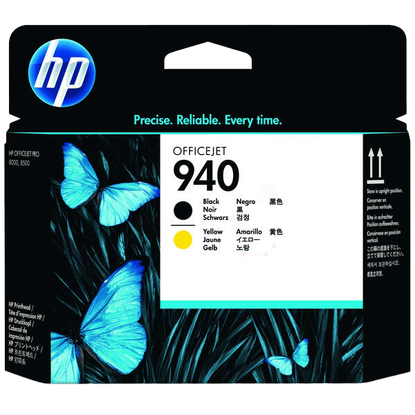 HP Original 940 C4900A sort / gul printhoved