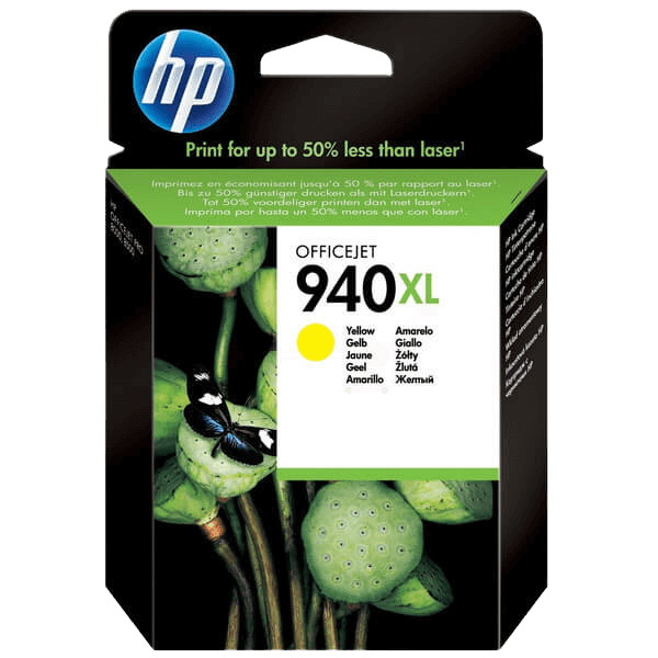 HP Original 940 C4909AE XL gul blækpatron | Indhold: 1400 sider