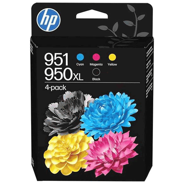 HP Original 950XL + 951CMY C3WK1AE CMYK rabatpakke | Indhold: 2300 + 700 x3 sider