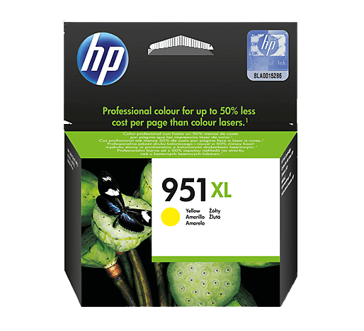 HP Original 951XL CN048AE gul blækpatron | Indhold: 1500 sider