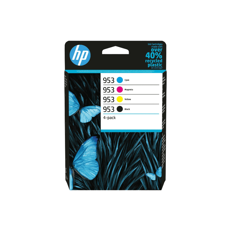 HP Original 953 6ZC69AE CMYK rabatpakke | Indhold: 3100 sider