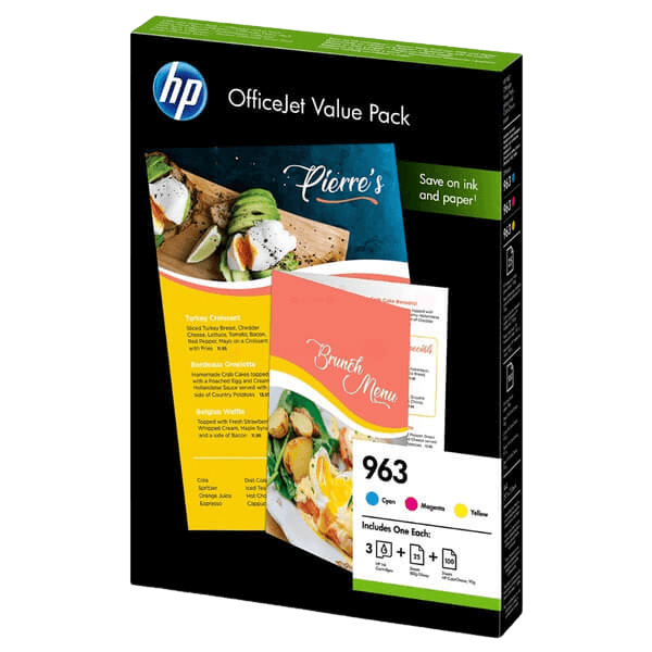 HP Original 963 6JR42AE 3 farver i én rabatpakke