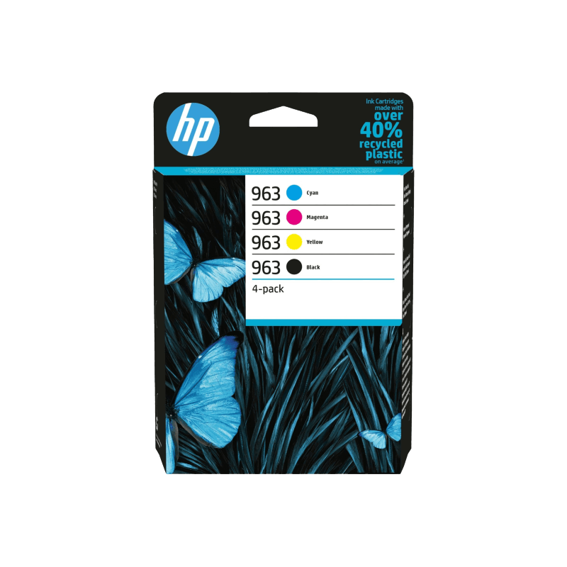 HP Original 963 6ZC70AE CMYK rabatpakke | Indhold: 3100 sider