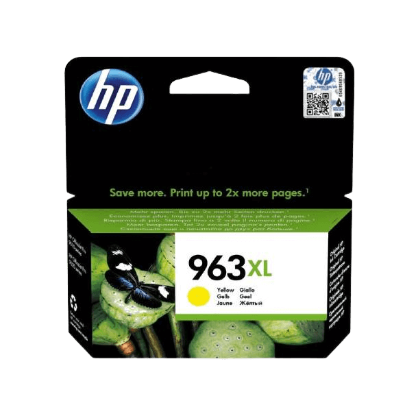HP Original 963XL 3JA29AE gul blækpatron | Indhold: 1600 sider