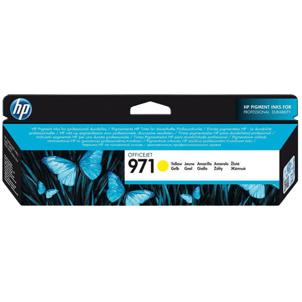 HP Original 971 CN624AE gul blækpatron | Indhold: 2500 sider