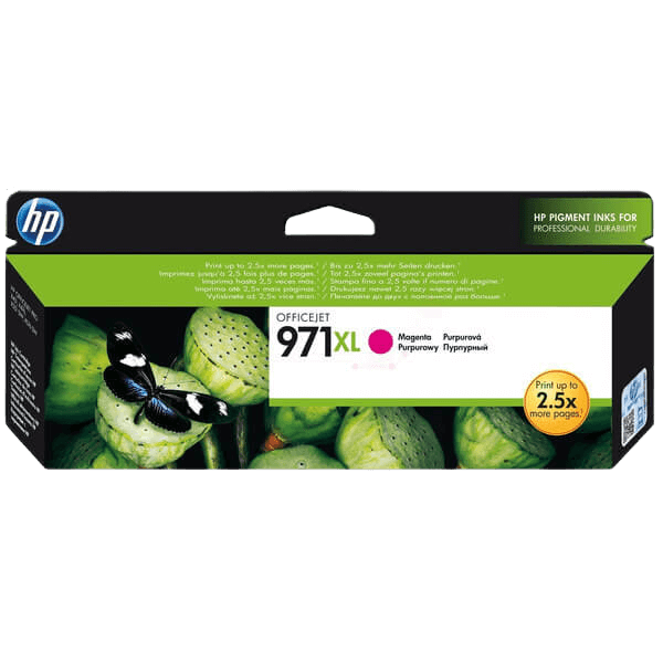 HP Original 971 CN627AE XL magenta blækpatron | Indhold: 6600 sider