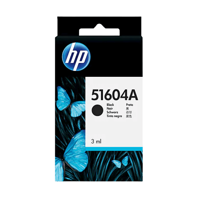 HP Original CJ3A 51604A sort blækpatron | Indhold: 3 ml.