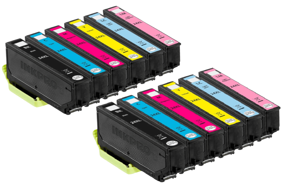 PixoJet Epson 24 XL rabatpakke - 12 stk.