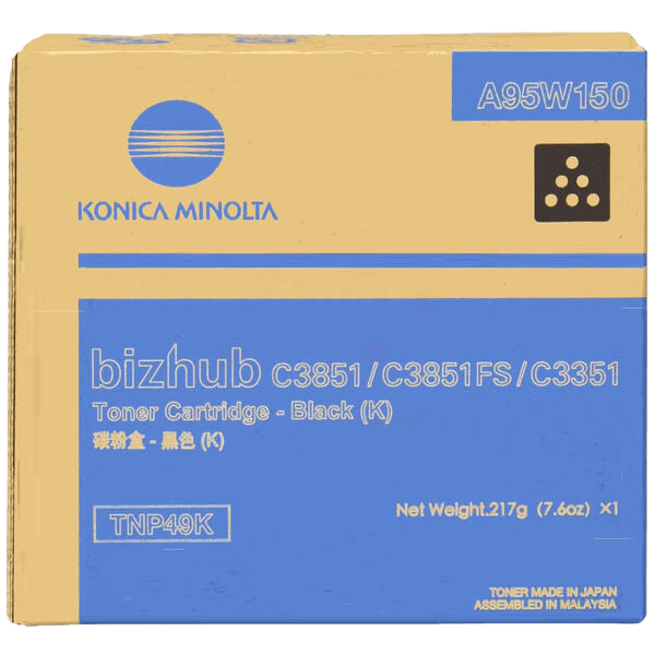 Konica Minolta Original TNP-49 A95W150 sort toner | Indhold: 13000 sider