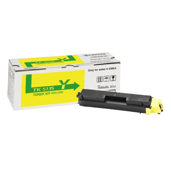 Kyocera Original TK-5135Y 1T02PAANL0 gul toner | Indhold: 5000 sider
