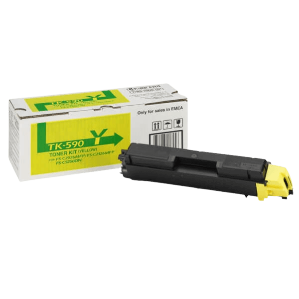 Kyocera Original TK-590Y 1T02KVANL0 gul toner | Indhold: 5000 sider