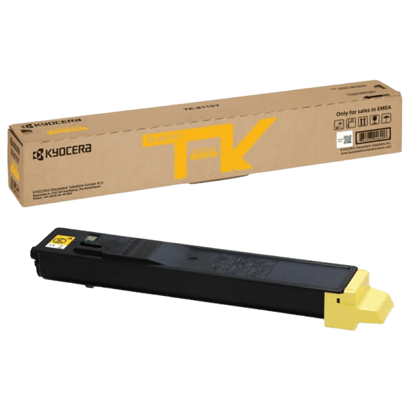 Kyocera Original TK-8115Y 1T02P3ANL0 gul toner | Indhold: 6000 sider
