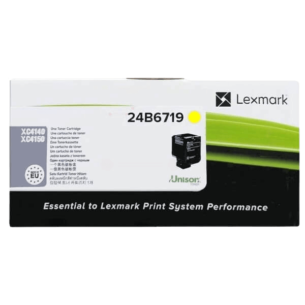 Lexmark Original 24B6719 gul toner | Indhold: 13000 sider