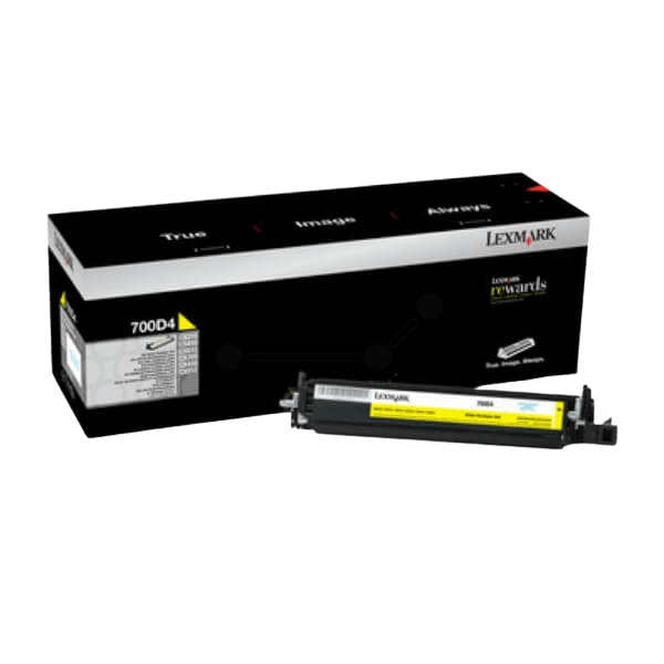 Lexmark Original 700D4 70C0D40 gul developer unit | Indhold: 40000 sider