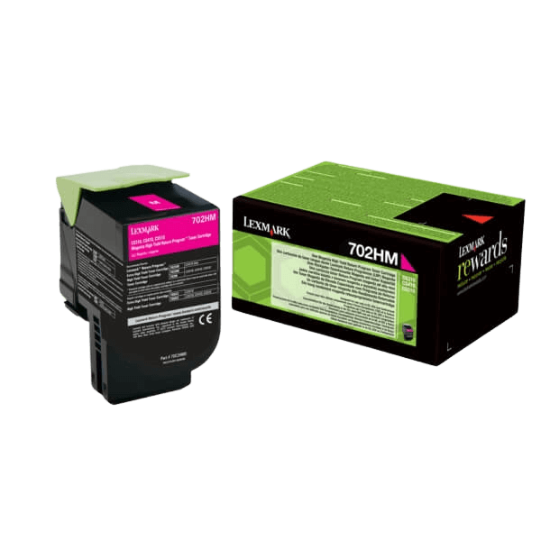 Lexmark Original 702HM 70C2HM0 XL magenta toner | Indhold: 3000 sider