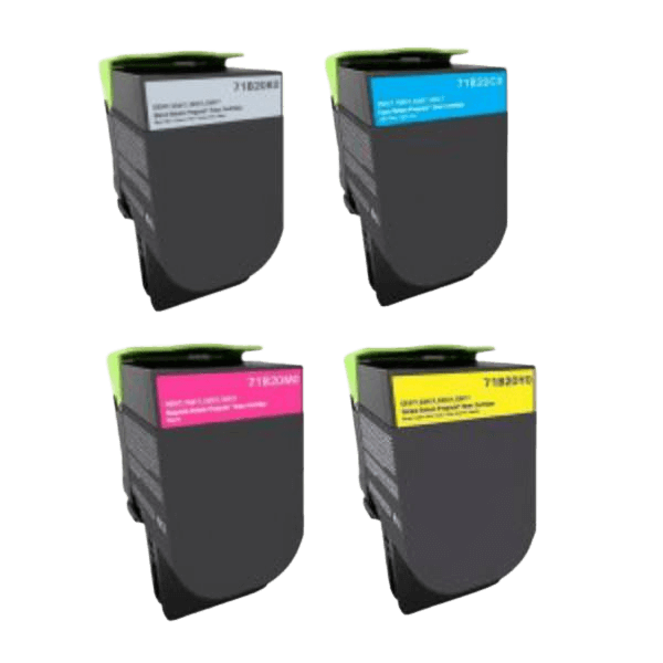 PixoJet Lexmark 71B20K0 rabatpakke - 4 stk.