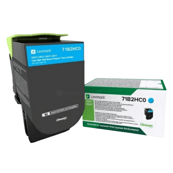 Lexmark Original 71B2HC0 XL cyan toner | Indhold: 3500 sider