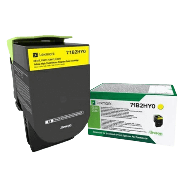 Lexmark Original 71B2HY0 XL gul toner | Indhold: 3500 sider