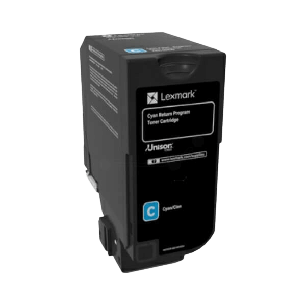 Lexmark Original 74C20C0 cyan toner | Indhold: 3000 sider