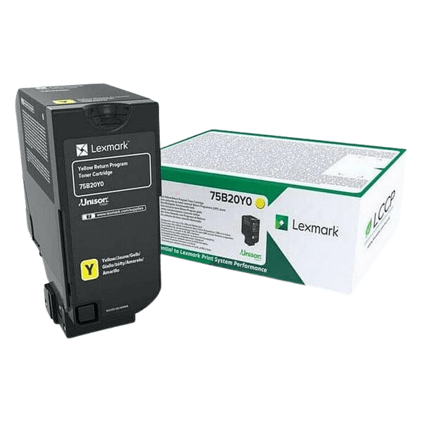 Lexmark Original 75B20Y0 gul toner | Indhold: 10000 sider