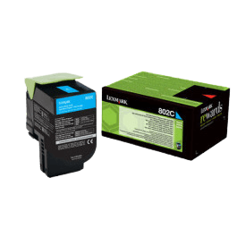 Lexmark Original 802C 80C20C0 cyan toner | Indhold: 1000 sider