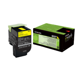 Lexmark Original 802Y 80C20Y0 gul toner | Indhold: 1000 sider