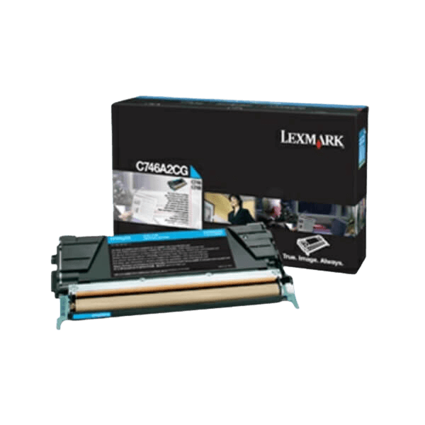 Lexmark Original C746 C746A3CG cyan toner | Indhold: 7000 sider