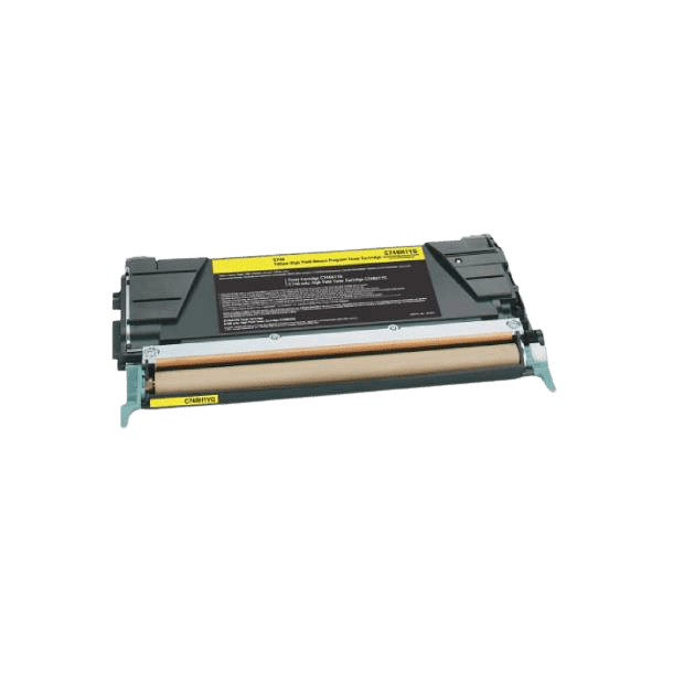 PixoJet Lexmark C746 C746A3YG gul toner | Indhold: 7000 sider