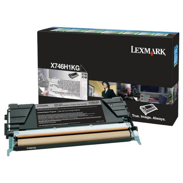 Lexmark Original X746 X746H1KG XL sort toner | Indhold: 12000 sider