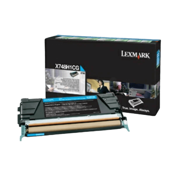 Lexmark Original X748 X748H3CG XL cyan toner | Indhold: 10000 sider