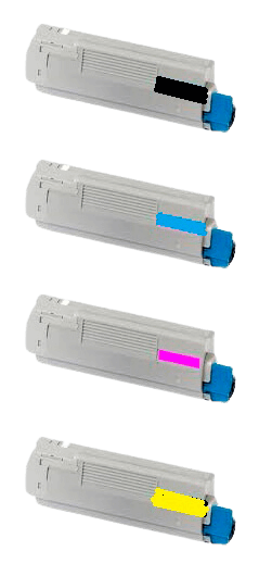 PixoJet OKI 44318608 rabatpakke - 4 stk.