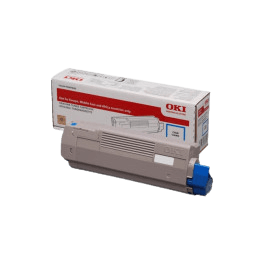 OKI Original 46443103 XL cyan toner | Indhold: 10000 sider