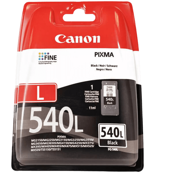 Canon Original PG-540L 5224B001 sort blækpatron | Indhold: 11 ml.